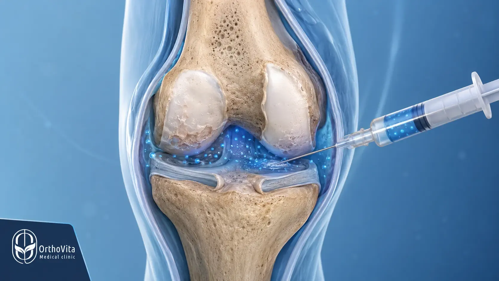 نمایش علمی سازوکار احتمالی جی‌سل G-Cell در محیط التهابی مفصل زانو